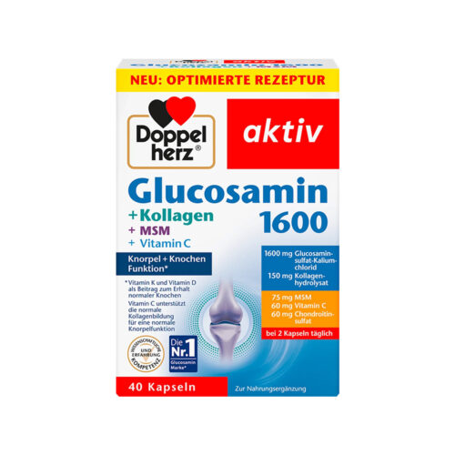 DoppelHerz - Glucosamine 1600 + Kollagen