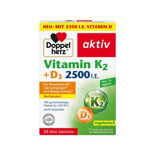 DoppelHerz - Vitamin K2 + D3 2500 IE