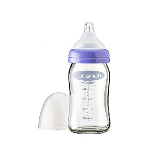 Lansinoh - Glass Feeding Bottles with NaturalWave® Teat