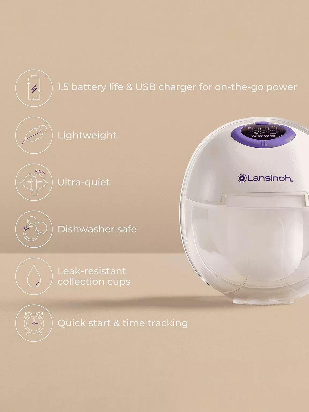 Lansinoh - Hands Free Breast Pump Single - Image 4