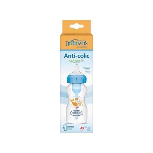 Dr. Brown's - Options+ Anti-Colic Shishe Plastike, qafë e gjerë 270ml (0m+)