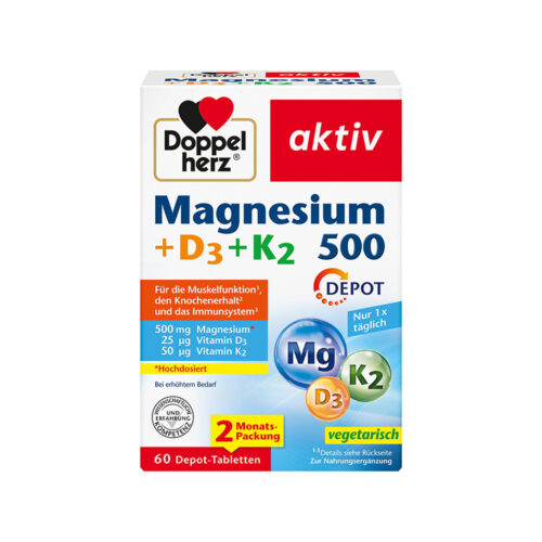 DoppelHerz - Magnesium 500 + D3 & K2